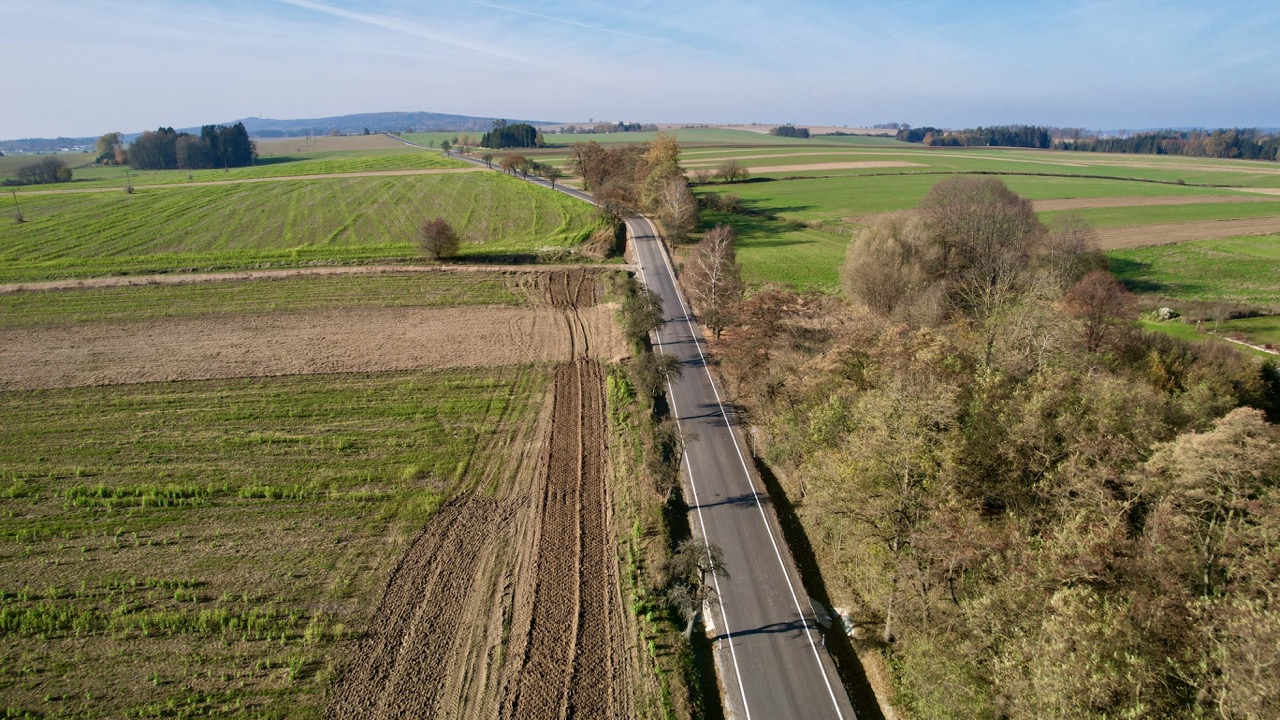 Silnice III/1281 – rekonstrukce úseku Košetice–Vyklantice - Wegen- en bruggenbouw