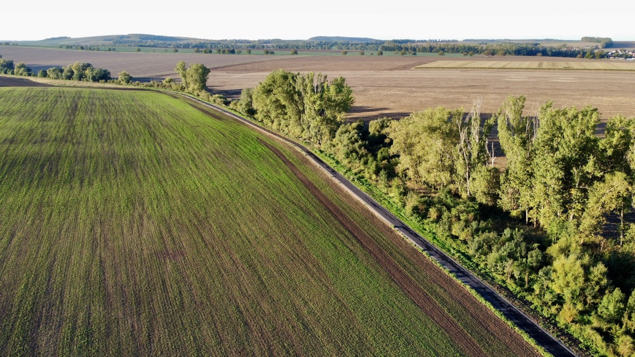 Cukrovarská cyklostezka Vyškov–Kozlany, I. úsek - Wegen- en bruggenbouw